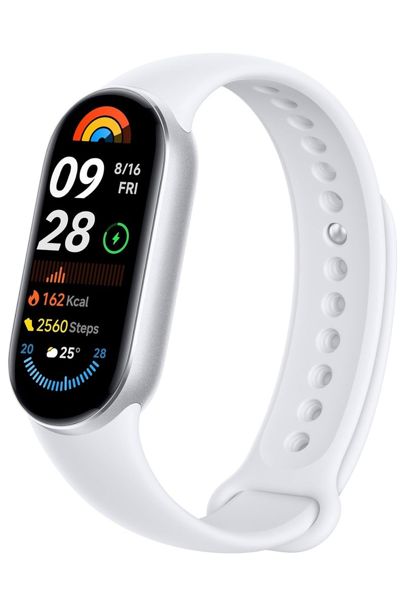 Xiaomi 233 mAh Xiaomi Smart Band 10 Silver,1.72 AMOLED Display with 1500 Nits, Sleep and Heart Rate Monitor, 5ATM Waterproof, 21 Days Battery Life, 60 Hz Refresh Frequency, 150+ Modes silver - Image 1