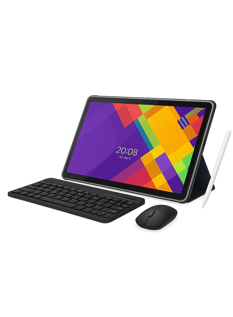 Oteeto TAB 11 Pro 10.1-Inch Android 13 Tablet (8GB RAM + 512GB ROM) | 5G  Wi-Fi | 13MP + 8MP Dual Camera | 6000mAh Long Battery | Type-C Charger | Free Keyboard, Mouse, Touch Pen And Case | Grey - Image 1