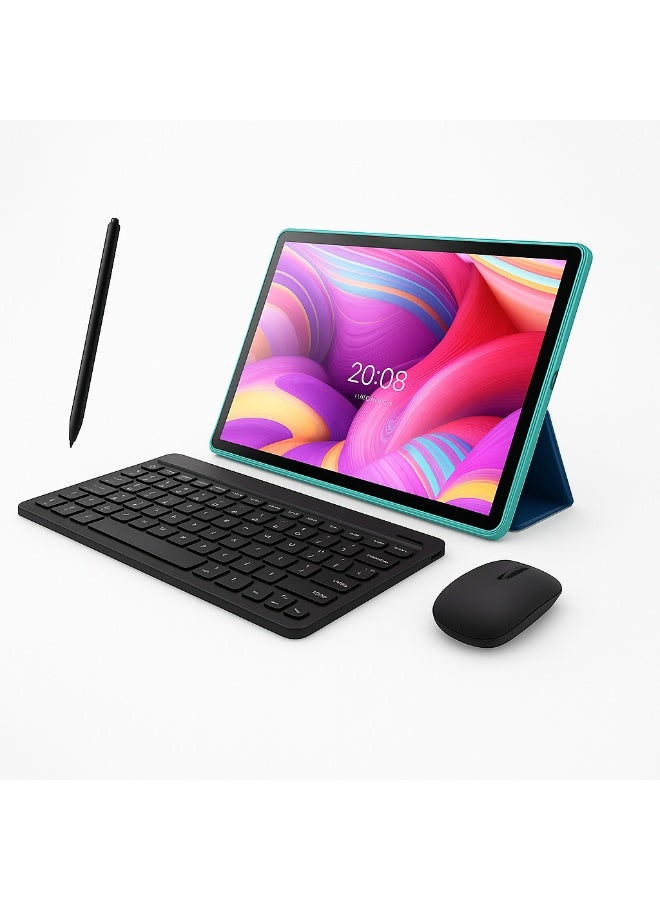 Oteeto TAB 11 Pro 10.1-Inch Android 13 Tablet (8GB RAM + 512GB ROM) | 5G  Wi-Fi | 13MP + 8MP Dual Camera | 6000mAh Long Battery | Type-C Charger | Free Keyboard, Mouse, Touch Pen And Case | Green - Image 1