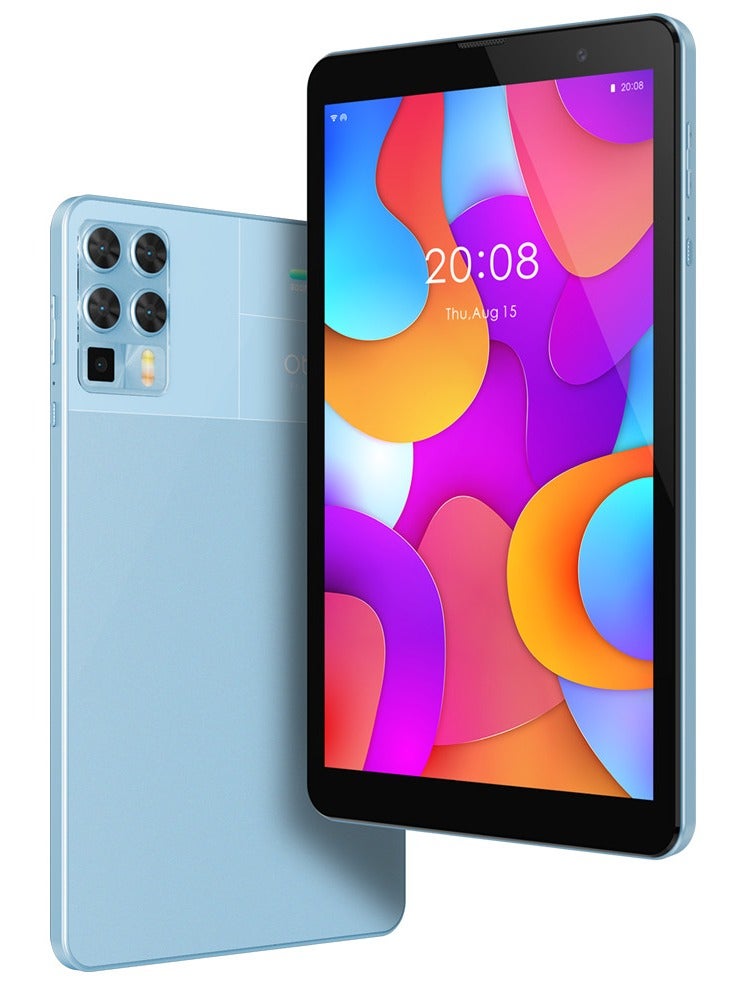 Oteeto TAB 12 Pro/ 5G Network/8GB RAM + 512GBG ROM/5G Wifi/6000 mAh/8MP Front + 13MP Rear Camera/Quad Core Processor/Android 13/Includes Keyboard,Mouse,Touch Pen,OTG, Protect firm,Flip Cover - Blue - Image 1