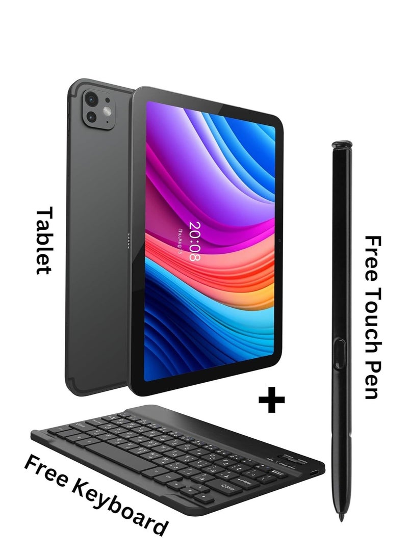 أوتيتو TAB 15 10.1-Inch Android 13 Tablet, 8GB RAM, 512GB Storage, 5G Dual SIM, Octa-Core, Keyboard And Flip Cover - Gray - Image 4