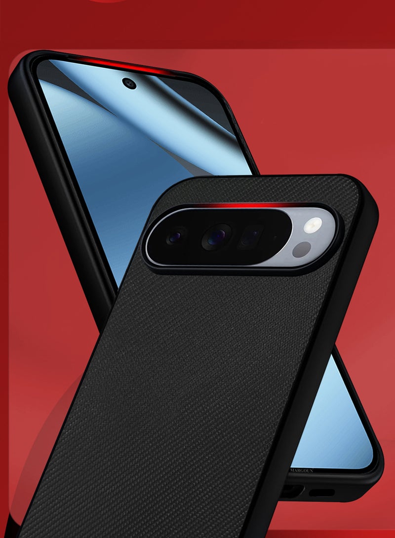 MARGOUN Carbon Pattern Premium Back Cover for Pixel 10 Pro – Slim Protective Edition - Black-1 - Image 4