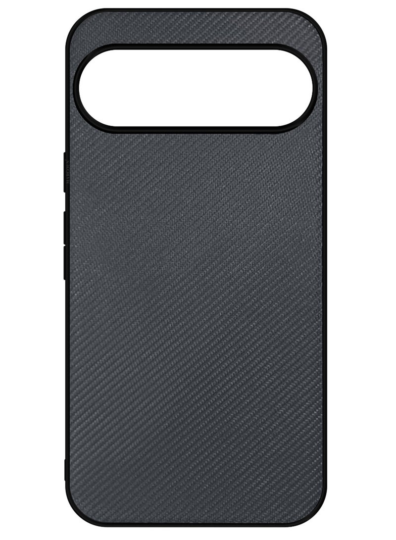 مارجون Carbon Pattern Premium Back Cover for Pixel 10 Pro – Slim Protective Edition - Grey-1 - Image 2