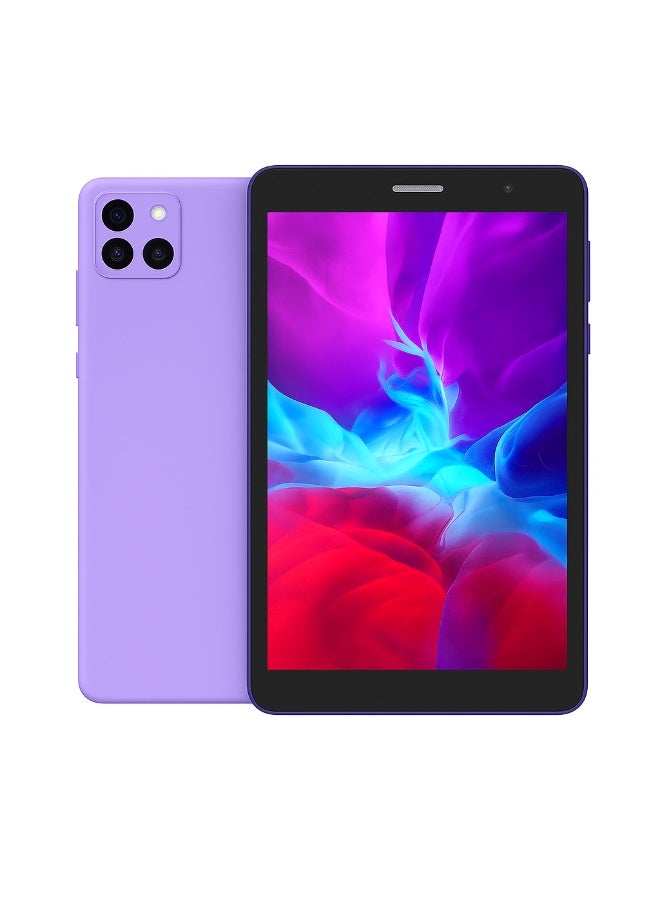 Oteeto K9 8.0-Inch Tablet 8GB RAM + 512GB ROM | Android 13 | Octa-Core | 8.0-Inch IPS Display | 5000mAh Battery | 13MP Rear + 5MP Front Camera | 5G Call And WiFi - Purple - Image 1