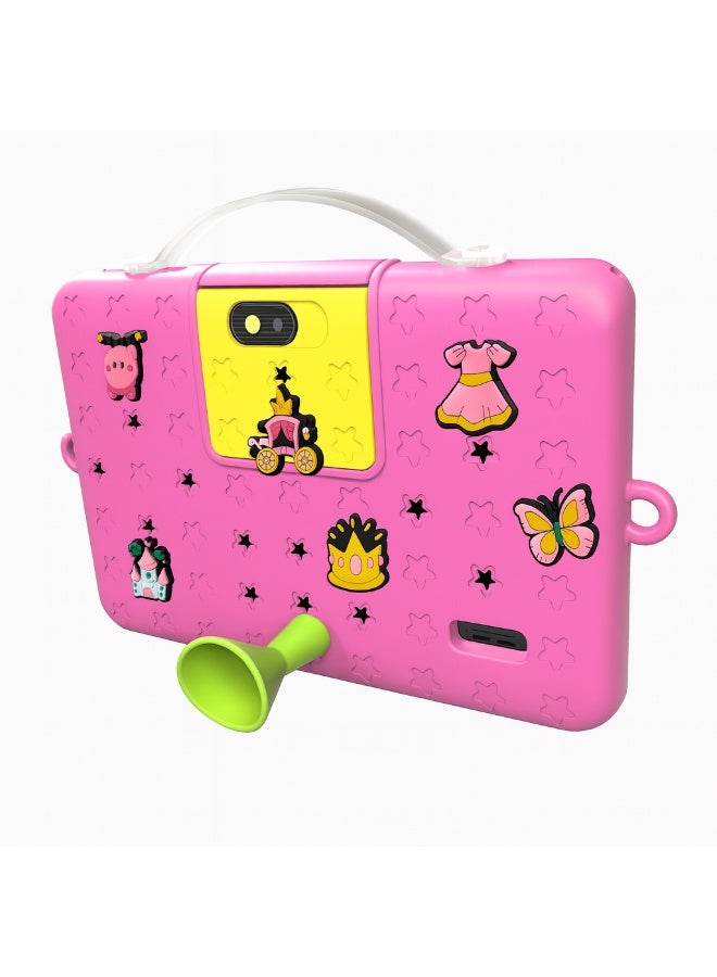 أوتيتو TAB 5 Kids Tablet – 7-Inch IPS Display, 4GB RAM + 128GB ROM, Android 13, Octa-Core, 5G Wi-Fi, 3000 mAh Battery with Cute Doll Gift - Pink - Image 2