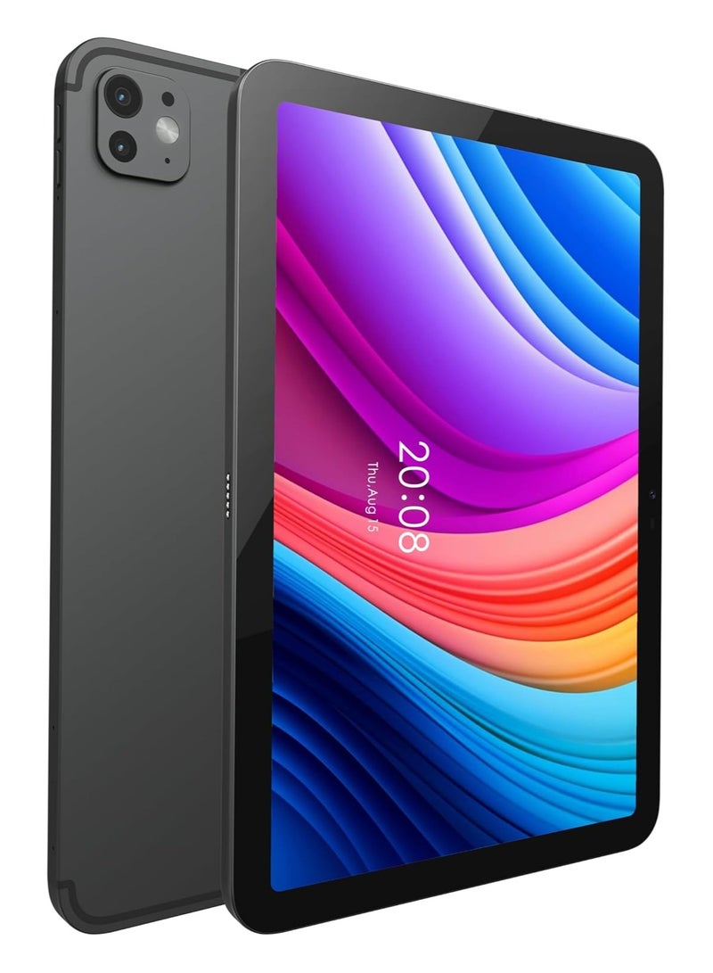 Oteeto TAB 15 Tablet/10.1 Inch/4G SIM/iOS Style Operating System/5G Dual SIM/Octa Core Processor/Included Flip CoverAndKeyboard/8GB RAM + 512 GB ROM/Android 13/6000 mAh/8MP Front+13 MP Rear - Grey - Image 1