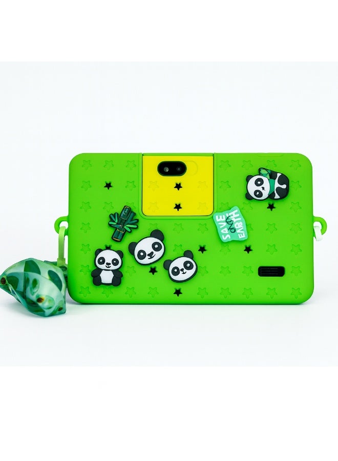 Oteeto TAB 5 Kids Tablet – 7-Inch IPS Display, 4GB RAM + 128GB ROM, Android 13, Octa-Core, 5G Wi-Fi, 3000 mAh Battery with Cute Doll Gift - Green - Image 2