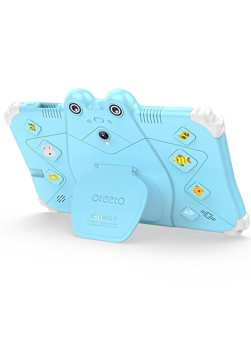 Oteeto TAB 6 Kids Tablet, 7-Inch IPS LCD, 4GB RAM 128GB ROM, Android 13, Dual Camera - Black/Blue - Image 3