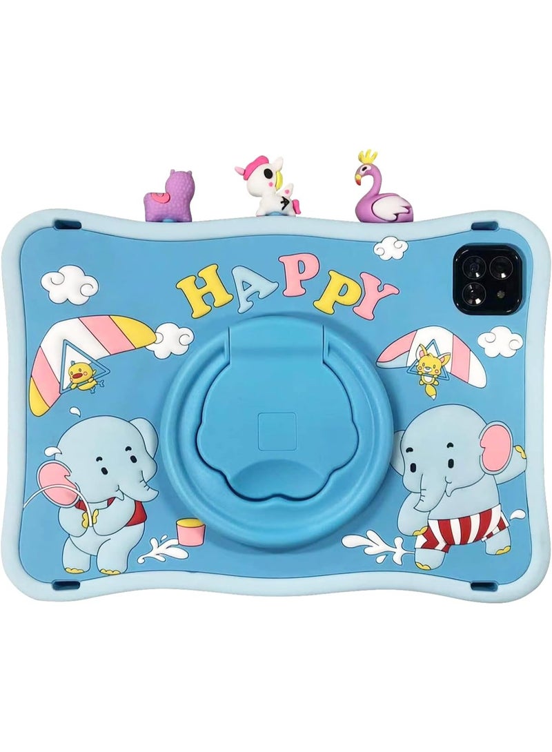 Oteeto TAB10 Kids Tablet – 10-Inch HD, 6GB+128GB, Dual Camera, WiFi, 6000mAh Battery - Blue - Image 1