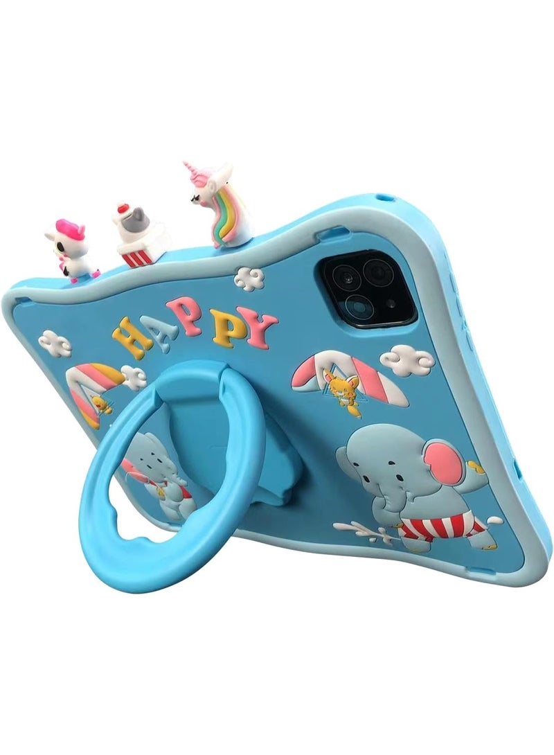 Oteeto TAB10 Kids Tablet – 10-Inch HD, 6GB+128GB, Dual Camera, WiFi, 6000mAh Battery - Blue - Image 2