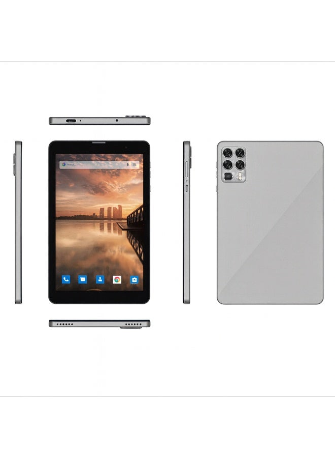 أوتيتو TAB 8  8-Inch IPS Display | 8 GB RAM + 512 GB ROM | Android 13 | Octa-Core 1.8 GHz | 13 MP + 5 MP Dual Camera | 5000 mAh Battery | Dual SIM + 5G Connectivity | Free Keyboard + Case + OTG + Screen Protector  - Titanium - Image 2