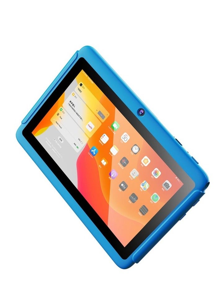 Oteeto Tab 4 Kids, 4GB RAM, 128GB ROM, 7-Inch IPS Display, 3000 mAh Battery, Toughened Glass, Android Kids 5G Wi-Fi Tablet - Blue - Image 1