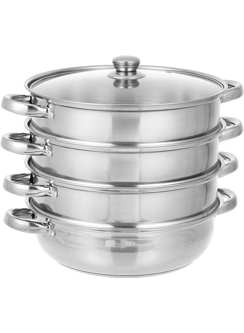 رويال فورد بخار SS بأربعة طبقات/30CM1X8، فضي، RF10427 - Image 1