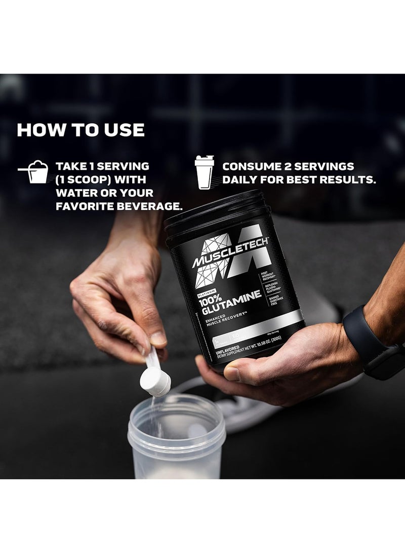 MuscleTech Platinum 100% Glutamine Powder â€“ 5g Glutamine per Serving for Enhanced Muscle Recovery & Post-Workout Support, Unflavored, 60 Servings (300g / 10.58 oz). - Image 5