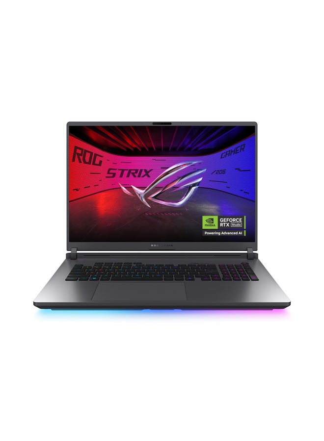أسوس ROG Strix G18 (2025) Gaming Laptop 18" 2.5K 240Hz Nebula Display, Intel Core Ultra 9-275HX Processor/32GB DDR5 RAM/1TB SSD/16GB NVIDIA GeForce RTX 5080 Graphics Card/Windows 11 Home Eclipse Grey - Image 1