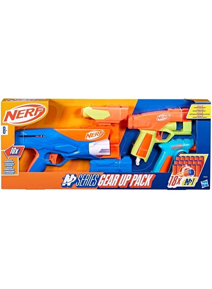 Nerf N Series Gear Up Pack, 3x Blasters, 18 Nerf N1 Darts Compatible Only with Nerf N Series Blasters, Kids Gifts, Outdoor Games, Ages 8+ - Image 4
