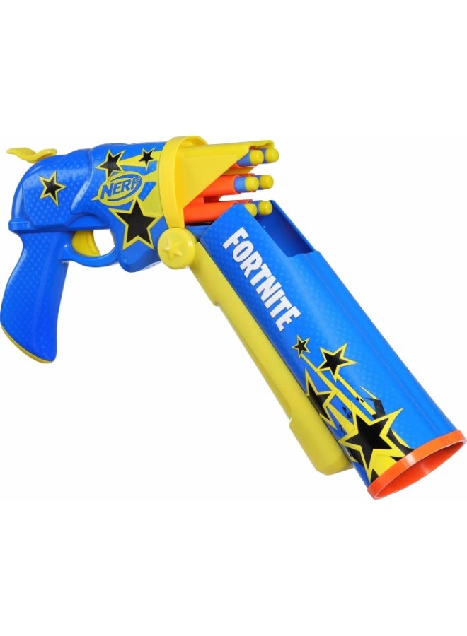 Nerf Fortnite Half Tone Hero Blaster, Bonus Code To Unlock Half Tone Hero Wrap in the Game, Break Open Loading, 12 Nerf Elite Darts, Fortnite Gifts - Image 2