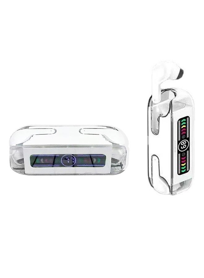 مارجون Stereo Wireless Headset for Galaxy Z Fold 7 with Auto Pairing and LED Display White - Image 3