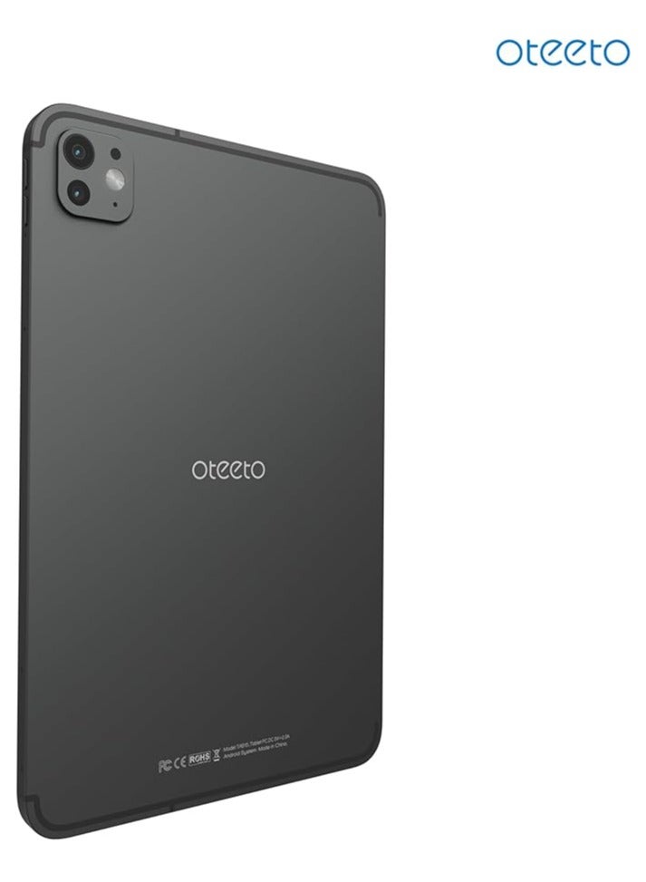 Oteeto TAB 15 Tablet/10.1 Inch/4G SIM/iOS Style Operating System/5G Dual SIM/Octa Core Processor/Included Flip Cover&Keyboard/8GB RAM + 512 GB ROM/Android 13/6000 mAh/8MP Front+13 MP Rear - Grey - Image 4