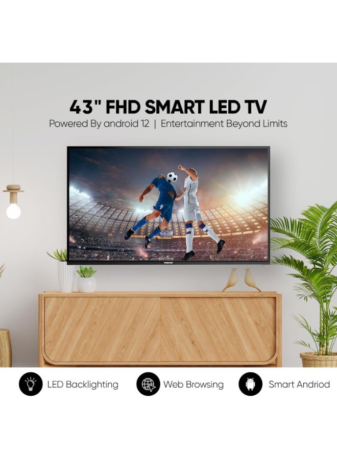 نيكاي تلفاز ذكي LED بحجم 43 بوصة | نظام تشغيل أندرويد | واي فاي مدمج، تطبيقات ذكية، 2 منفذ HDMI، 1 جيجابايت RAM | مكبرات صوت 16 واط، معالج رباعي النواة | إطار فائق النحافة، مؤقت نوم، إيقاف تشغيل تلقائي | عرض على الشاشة متعدد اللغات | 60 هرتز | ضمان لمدة 2 سنة - Image 2