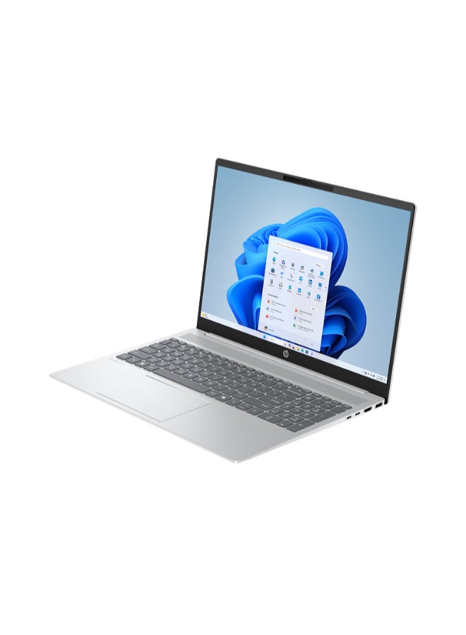 HP OmniBook 5 16-af1003nx AI Laptop With 16 Inch 2K (1920x1200) Display, Core Ultra 7 255U Processor/16GB RAM DDR5/1TB SSD/Integrated Graphics/Windows 11 Home/ English/Arabic Glacier Silver Aluminum - Image 2