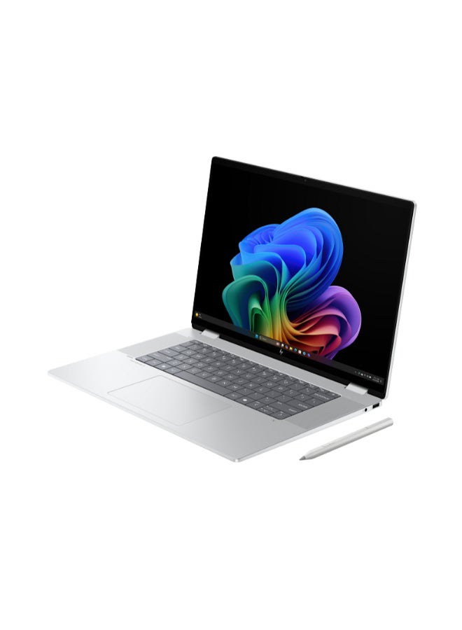 HP OmniBook X Flip 2-in-1 Laptop With 16 Inch 3K (2880x1800) Display, Core Ultra 7 256V Processor/16GB RAM DDR5/1TB SSD/Windows 11 Home/Intel Arc Graphics/ English/Arabic Glacier Silver Aluminum - Image 3