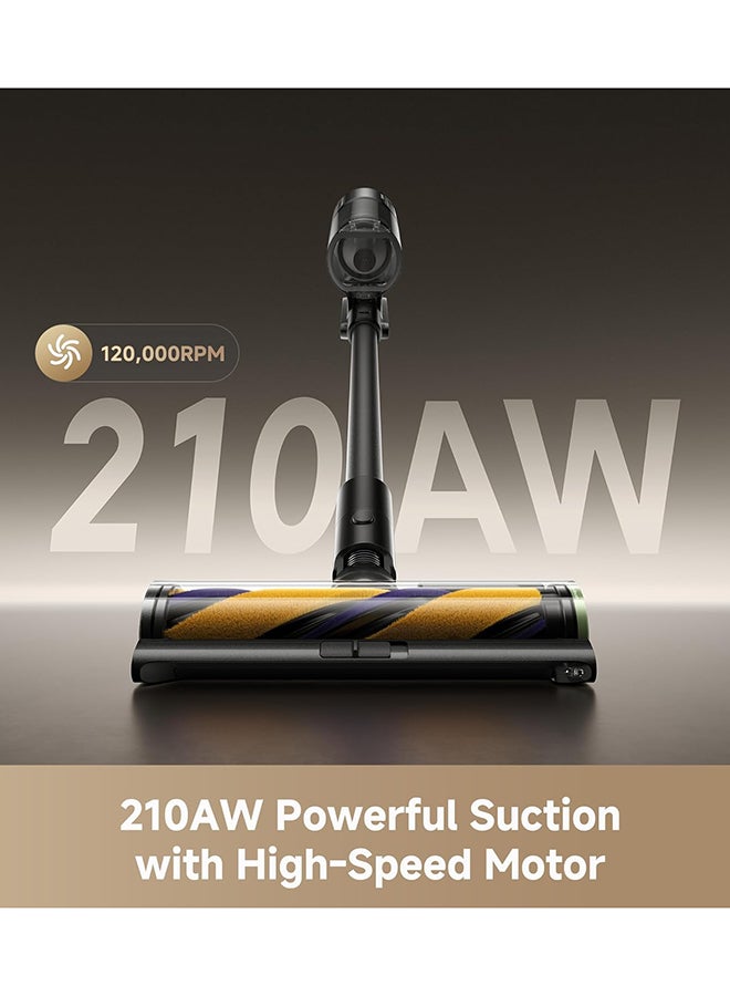 دريم مكنسة كهربائية لاسلكية R20 ألترا، فرشاة أومني، 210 AW شفط، محرك عالي السرعة، 90 دقيقة أقصى وقت تشغيل، 99.99%، فلتر HEPA H14، تقنية كشف الغبار، ضمان لمدة سنتين - Image 5