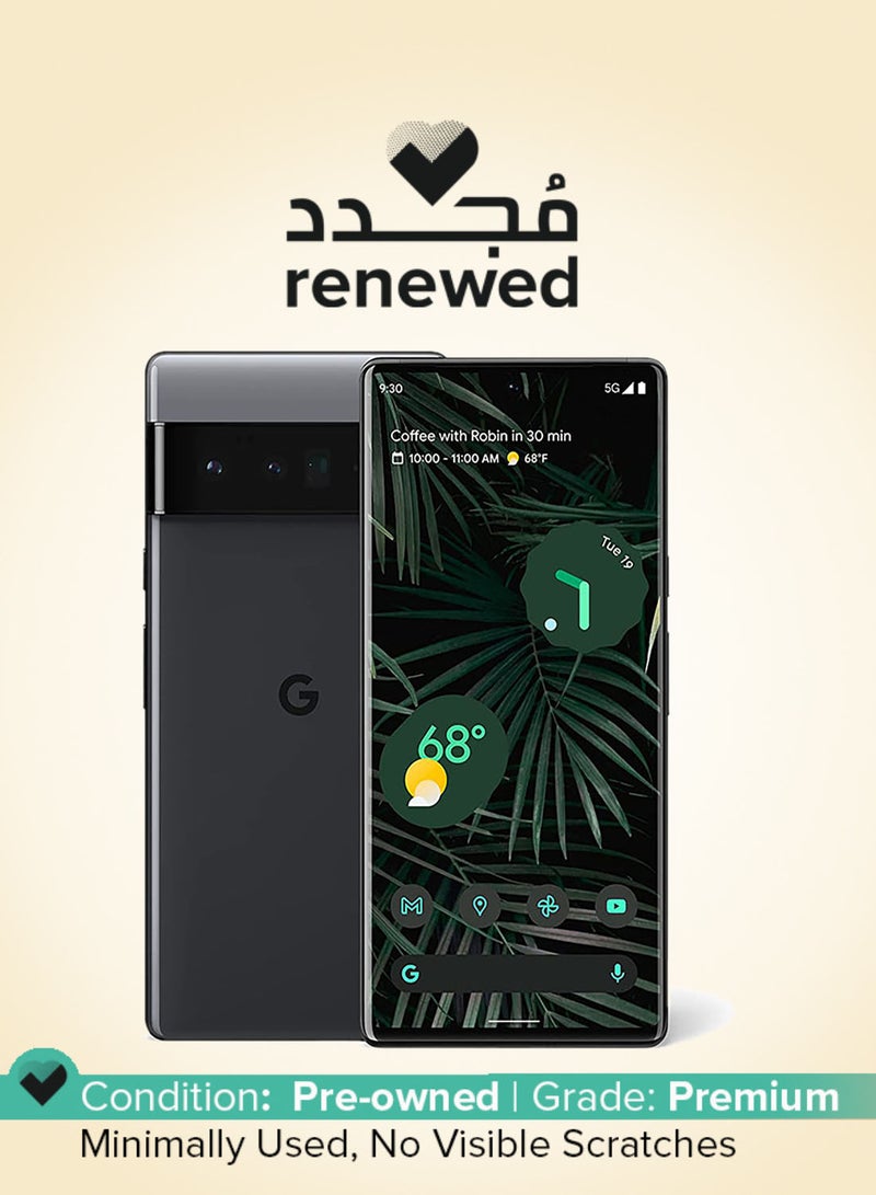 جوجل مجدد - بيكسل 6 برو أسود عاصف 12 جيجابايت رام 256 جيجابايت 5G - النسخة الدولية - Image 1