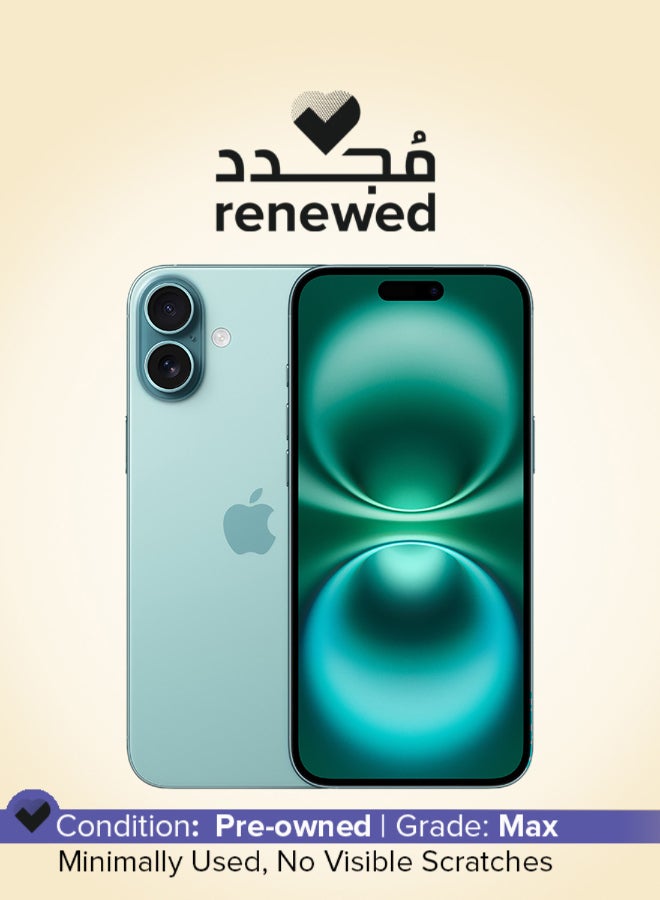 Apple Renewed - iPhone 16 128GB Teal 5G With FaceTime - International Version - Image 1