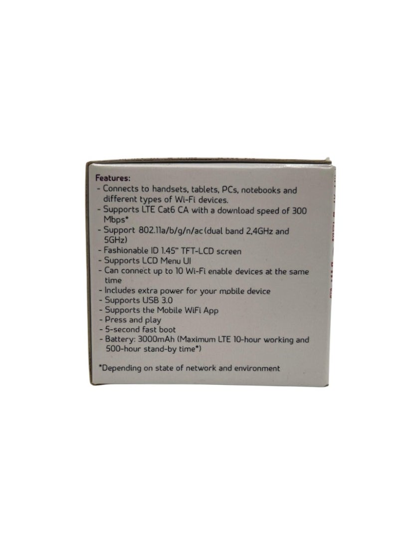 STC Quick Net MyFi Mobile Router LTE Cat6 CA "Supports All Networks Mobily - Etisalat - Zain" with Speed Upto 300 Mbps - E5786s-63a | White - Image 5