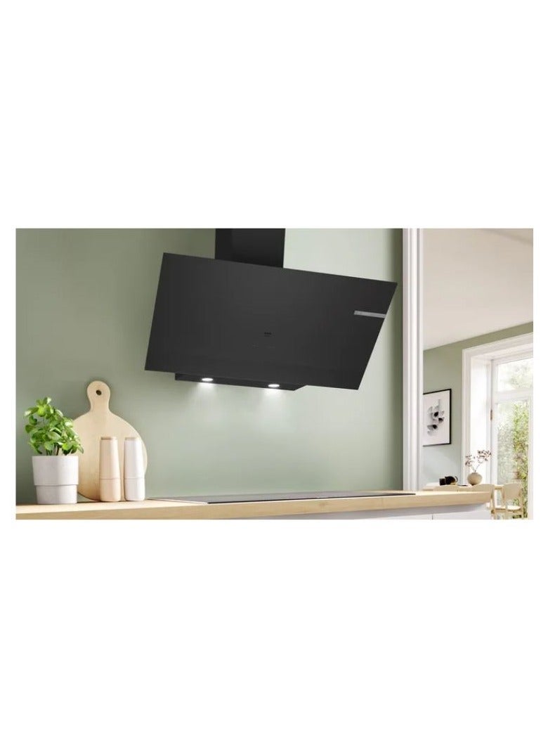 BOSCH 90 cm Series 6 Wall Cooker Hood, 700 m³/h Boost, Angled Glass 234 W DWK97PJ60M black - Image 5