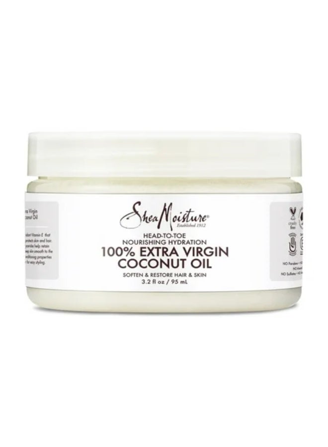 شيامويستر ترطيب مغذي من الرأس إلى القدم 100% زيت جوز الهند البكر الممتاز لتنعيم واستعادة الشعر والبشرة 95 مل - Image 1