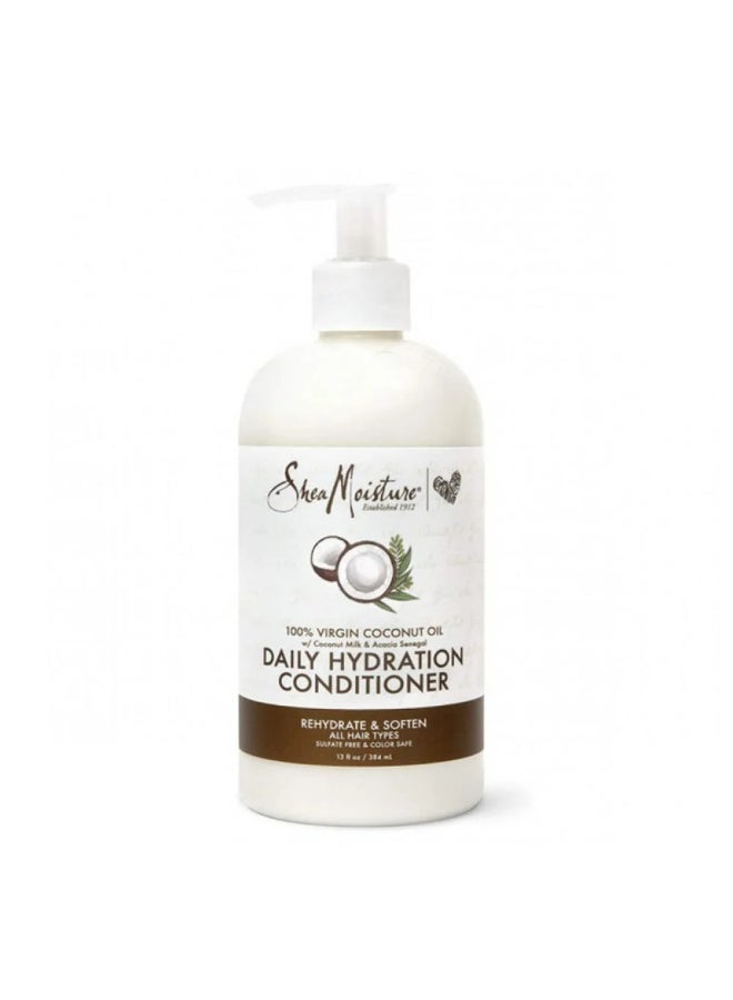 SheaMoisture 100% Virgin Coconut Oil Daily Hydration Conditioner 384ml - Image 1