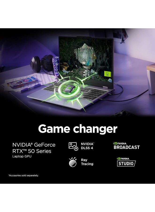 Lenovo (Upgraded Version) LOQ 15 Gaming Laptop With 15.6-Inch Full HD Display,Core i7-13650HX Processor/24GB RAM/2TB SSD/NVIDIA GeForce RTX 5050 Graphics/Windows 11 Home  Luna English Luna Grey - Image 5