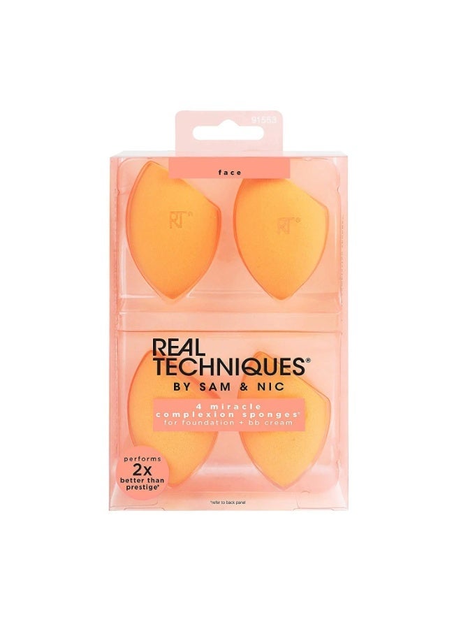ريل تكنيكس Miracle Complexion Sponge 4 Pack 25g Orange - Image 1