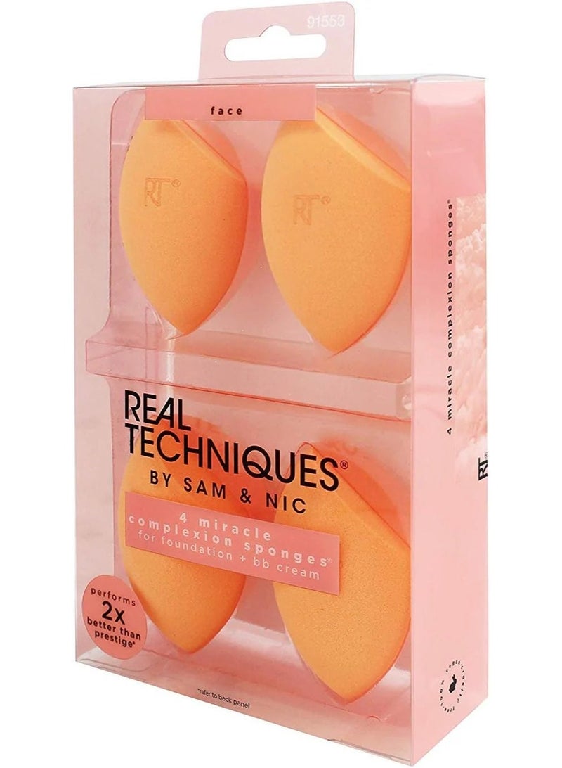 ريل تكنيكس Miracle Complexion Sponge 4 Pack 25g Orange - Image 5