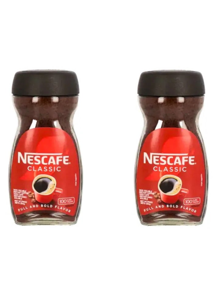 Nescafe Classic Jar Instant Soluble Coffee 200grams Pack of 2
