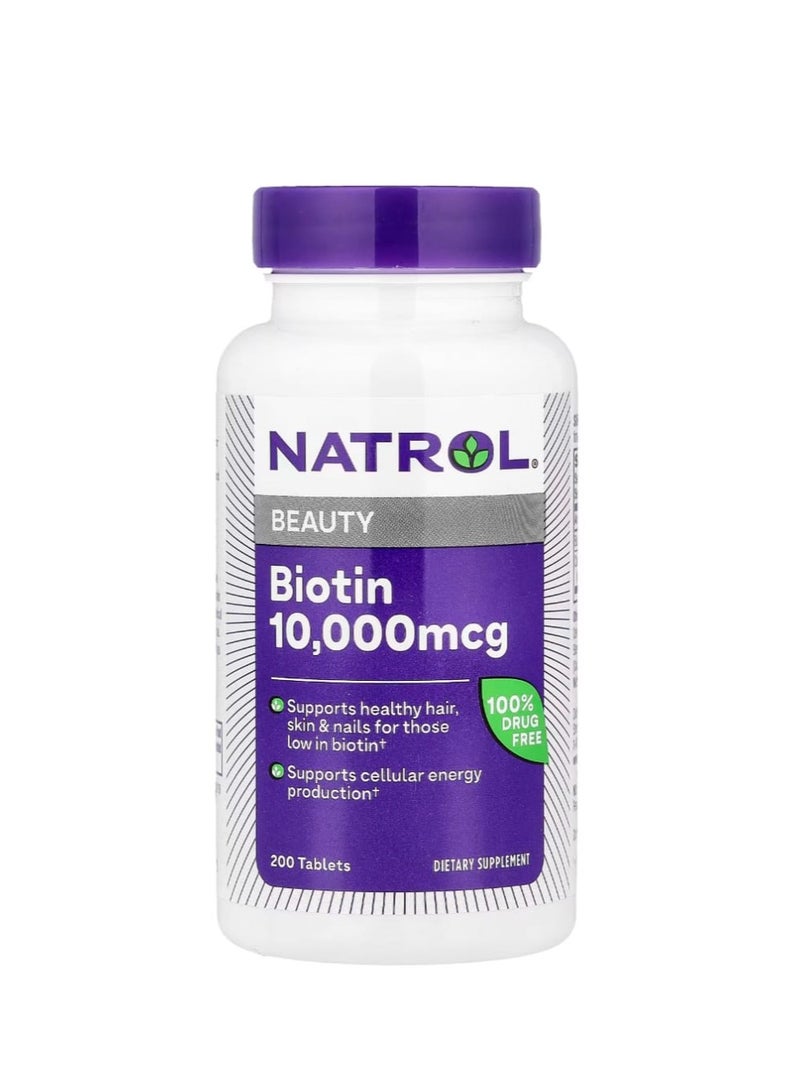 Natrol Biotin 200 Tablets - Image 1