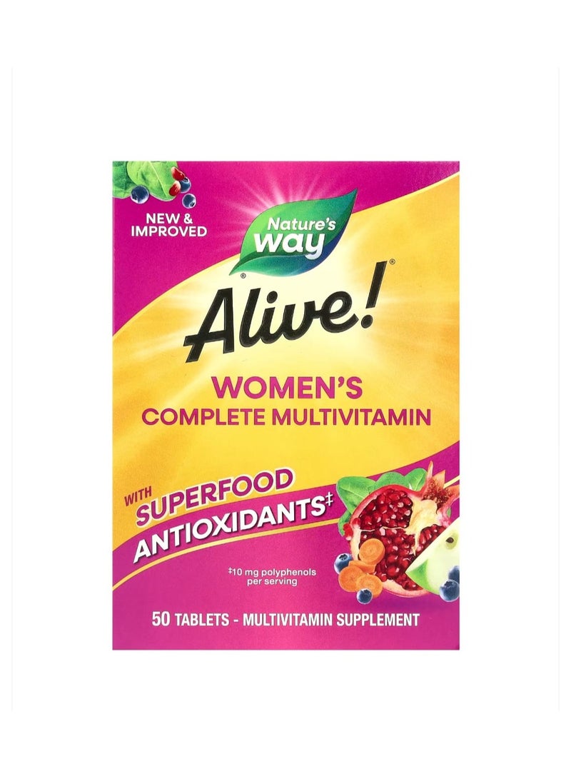 Nature's Way Alive Women's Complete Multivitamin 50 Tablets - Image 1