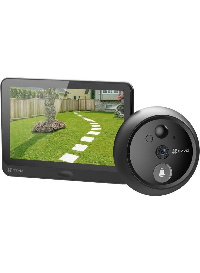 إيزفيز Hp4 Video Wireless Doorbell Peephole Viewer Camera Set (Open Box ) - Image 1