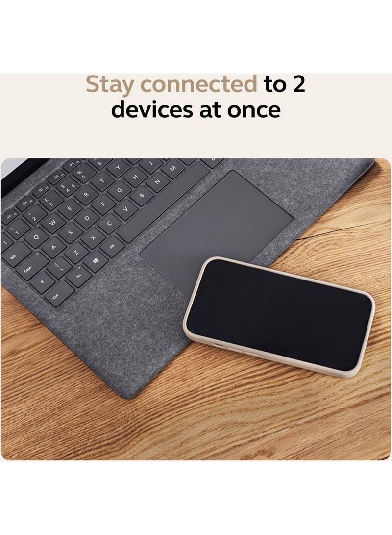 جابرا Evolve 65 TE Wireless Bluetooth Stereo Headset, USB-A, Microsoft Teams Certified, Dual Connectivity, Noise-Cancelling Microphone, Up to 16 Hours Talk Time, Integrated Busylight, Plug-and-Play with Jabra Link 380, Black | 6699-833-309 Black - Image 5