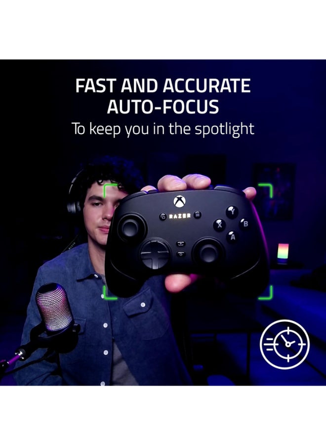 RAZER Kiyo V2 X Streaming Webcam: 1440p 60 FPS - Auto Focus - Built-in Microphone - Wide Angle Lense - Integrated Privacy Shutter - Works with OBS, Xsplit, Streamlabs, Discord, Zoom, Teams - black - Image 2