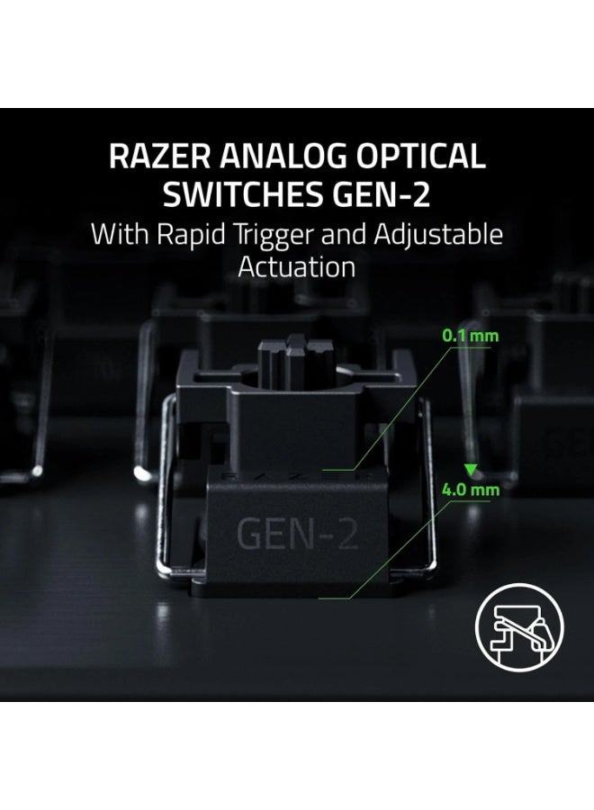 RAZER Huntsman V3 Pro Tenkeyless Analog Optical Esports Gaming Keyboard With Wrist Rest, Razer™ Analog Optical Switch Gen-2, 1000 Hz Polling Rate, Dual-step Actuation, Rapid Trigger Mode | RZ03-05520100-R3M1 black - Image 5