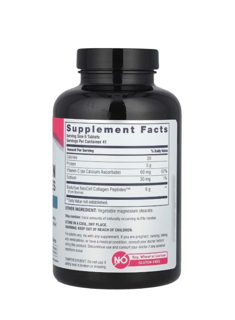 NEOCELL Grassfed Collagen Peptides + Vitamin C 250 Tablets - Image 2