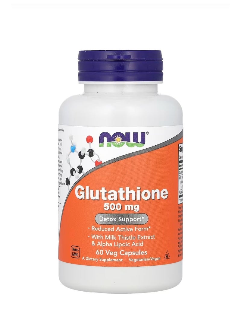 ناو فودز جلوتاثيون، 500 ملغ، 60 كبسولة نباتية - Image 1