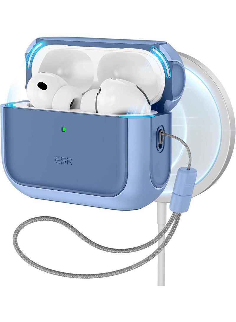 ESR for AirPods Pro 3 Case, Compatible with AirPods Pro 3rd Generation Case (2025), Compatible with MagSafe, Full Drop Protection Cover with Lanyard blue - Image 1