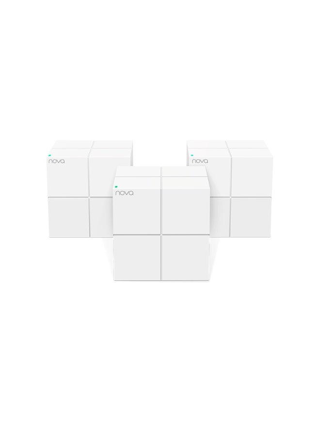 Tenda Nova MW6-3 Whole Home Mesh Wi-Fi System; Get Rid of Wi-Fi Dead Zones; 6000sq ft Wi-Fi Coverage, Two Gigabit Network Ports, App Control, Easy Set Up, Pre Configured (Pack of 3) white - Image 1