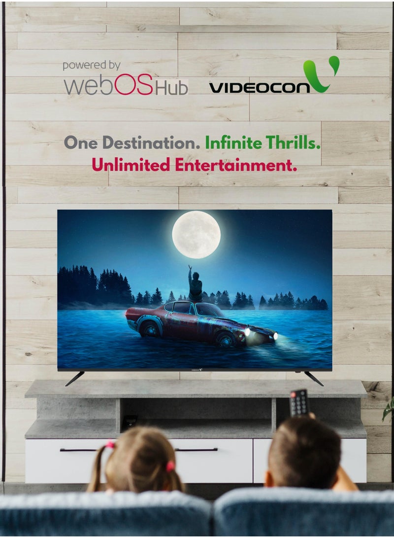 Videocon 55 Inch Edgeless 4K UHD Webos Hub Smart TV with 2.0CH Soundbar Combo- E55ELWO1100+Soundbar E55ELWO1100+ Soundbar black - Image 5