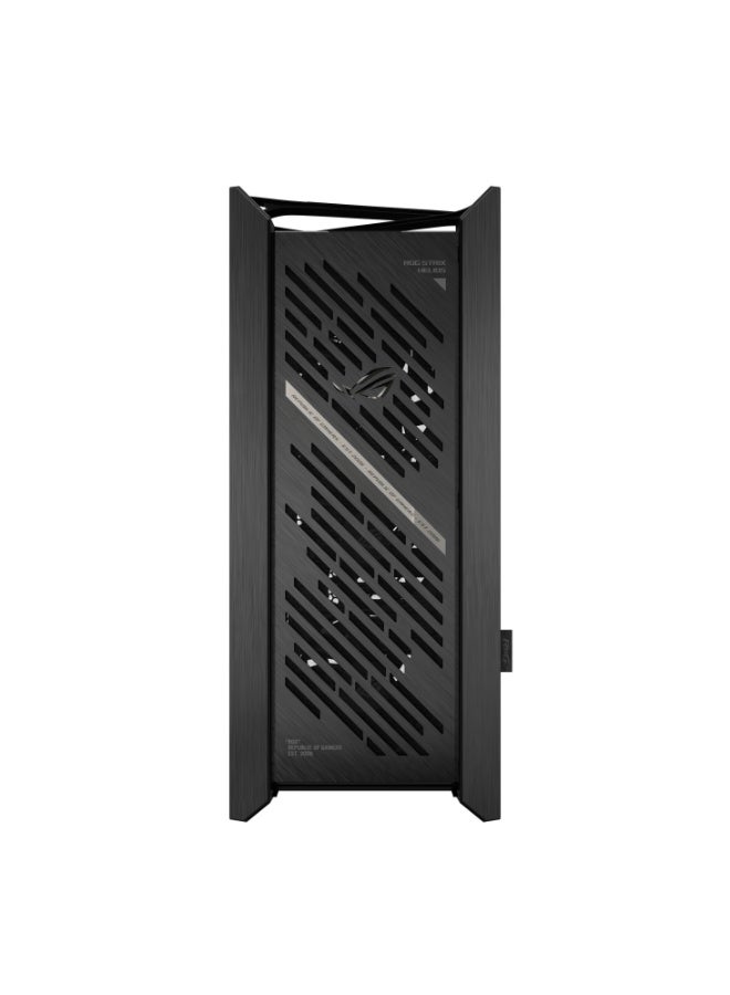 أسوس GX601 ROG Strix Helios II Black Edition EATX Mid-Tower Gaming PC Case, Dual Tempered Glass, Aluminum Front, 4×140mm Fans, 420mm Radiator Support, USB-C 20Gbps, ARGB Lighting, Tool-Free, Large GPU & Custom Water Cooling Ready, Black | 90DC00W0-B39000 black - Image 5