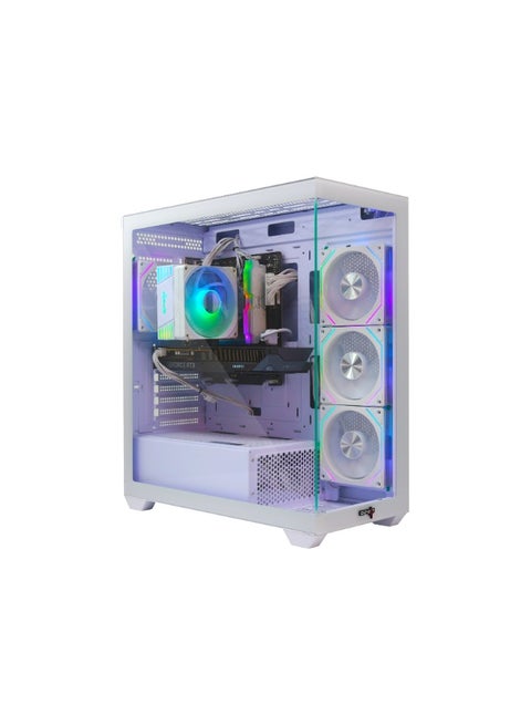 Gaming Pro PC With Intel Core i5-14400F Processor/16GB RAM DDR5/1TB SSD/12GB Nvidia GeForce RTX 5070 Graphics/Windows 11 Pro/ White